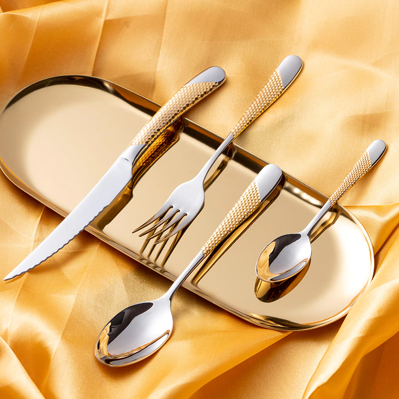 Ferran Textured Stainless Steel Cutlery Set