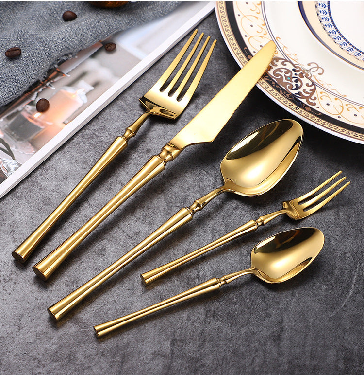 Serena Shine Gold Elegant Cutlery Set