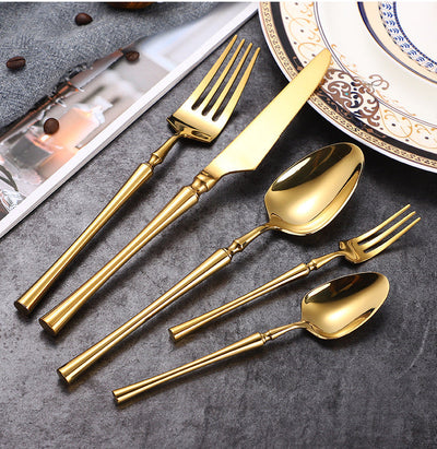 Serena Shine Gold Elegant Cutlery Set