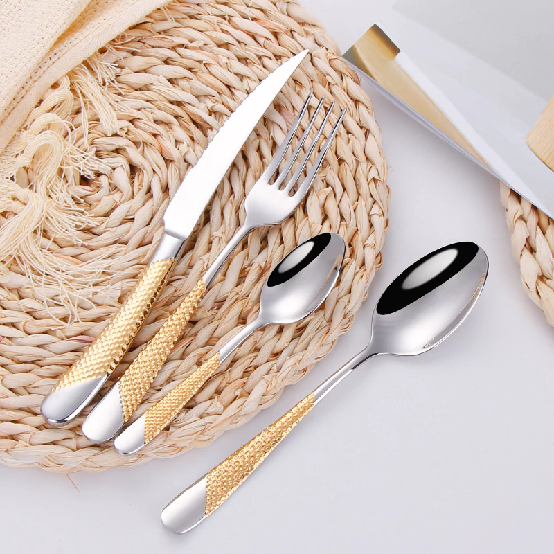 Ferran Textured Stainless Steel Cutlery Set