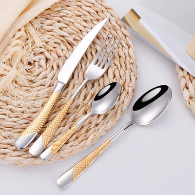 Ferran Textured Stainless Steel Cutlery Set