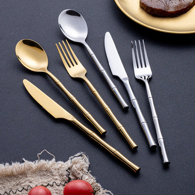 Aldomara Gold & Silver Stainless Steel Cutlery Set