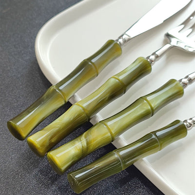 Zen Green Bamboo Cutlery Set