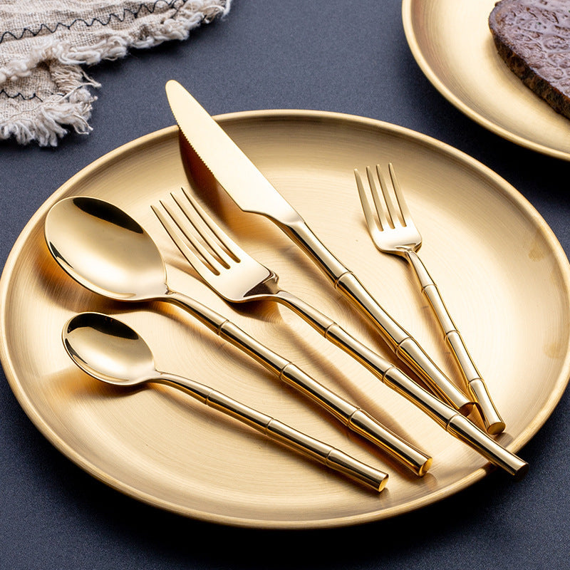 Aldomara Gold & Silver Stainless Steel Cutlery Set