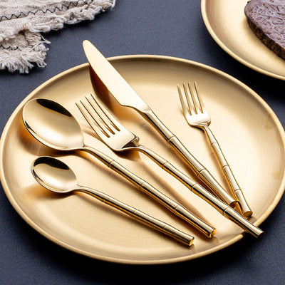 Aldomara Gold & Silver Stainless Steel Cutlery Set