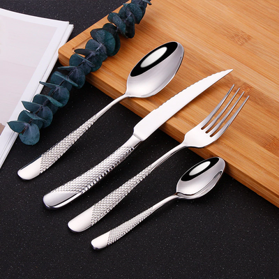 Ferran Textured Stainless Steel Cutlery Set