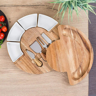 GrandeBoard – Elegant Acacia Wood Cheese Board Set