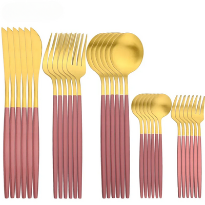 EleganceSteel 30-Piece Cutlery Set Premium Stainless Steel Flatware