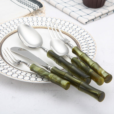 Zen Green Bamboo Cutlery Set