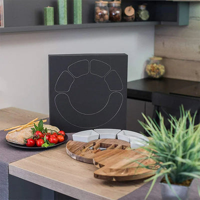 GrandeBoard – Elegant Acacia Wood Cheese Board Set