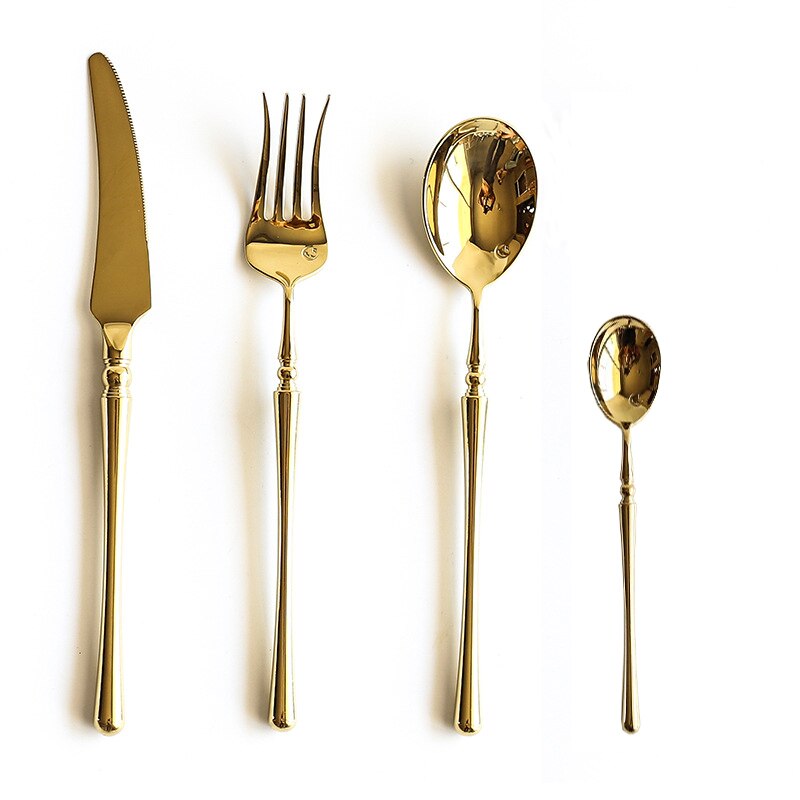 Rome Gold Stainless Steel Cutlery Set