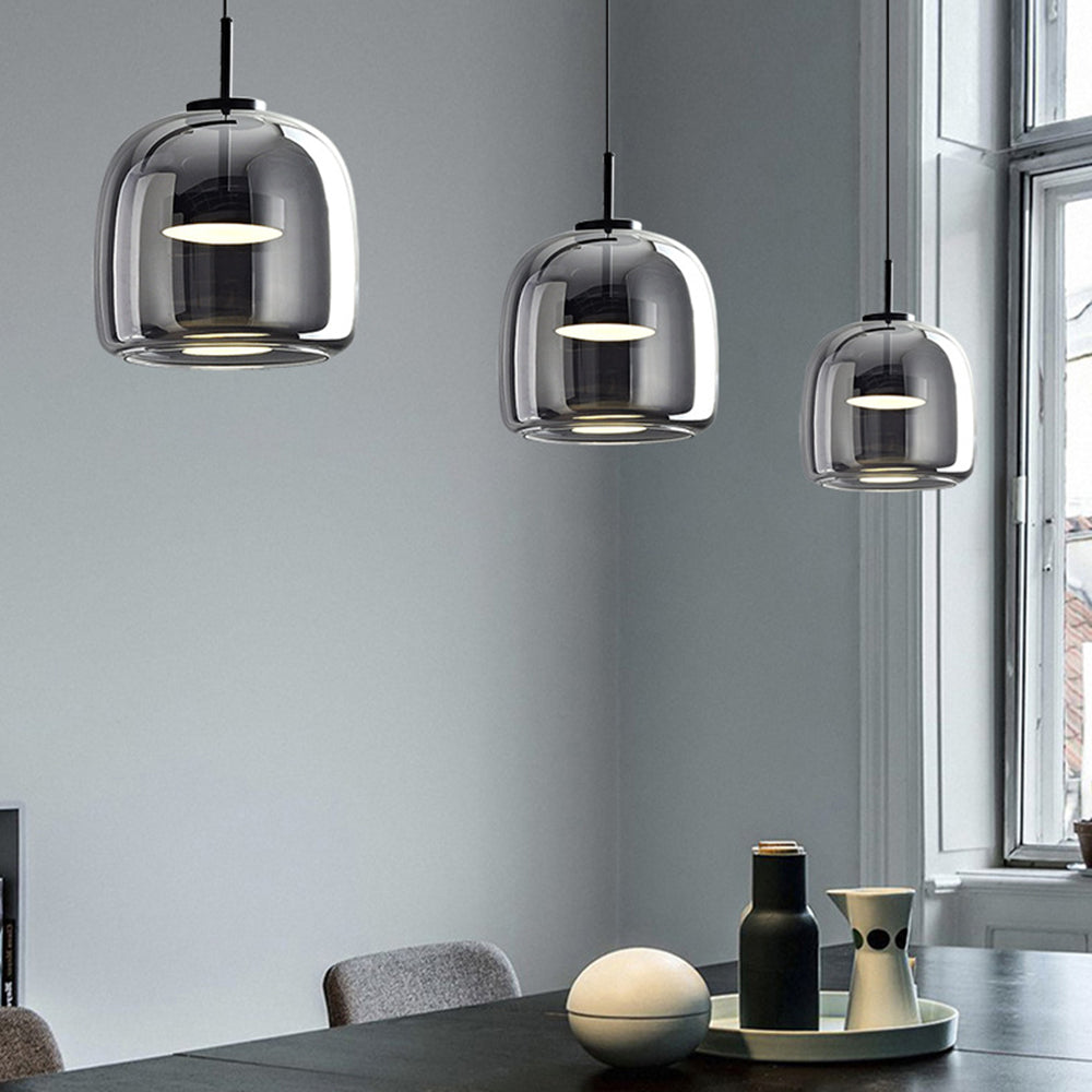 Retro Amber Glass Pendant Lights – Elegant, Warm, and Energy-Efficient