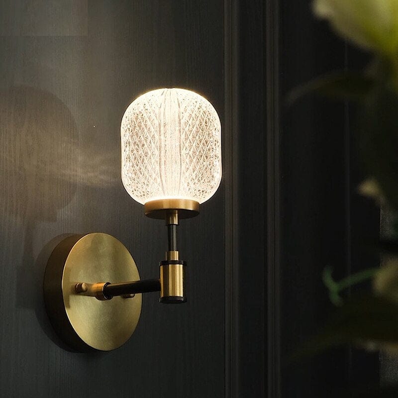 Antique Crystal Acrylic Wall Lamp