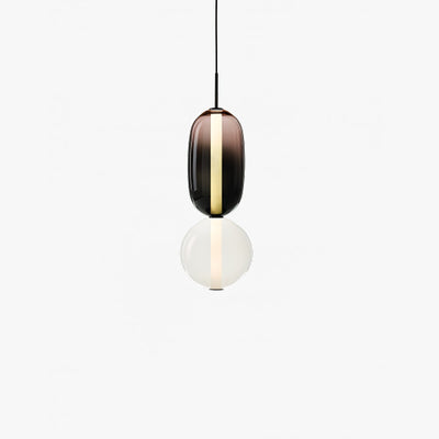 Colourful Pebble Glass Pendant Lamp