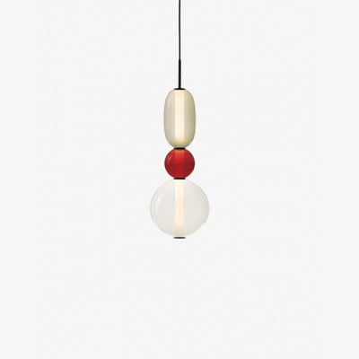 Colourful Pebble Glass Pendant Lamp