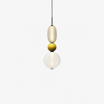 Colourful Pebble Glass Pendant Lamp