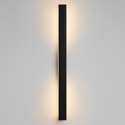 Linear Black Minimalist Led Outdoor Wall Light Dimmable IP65