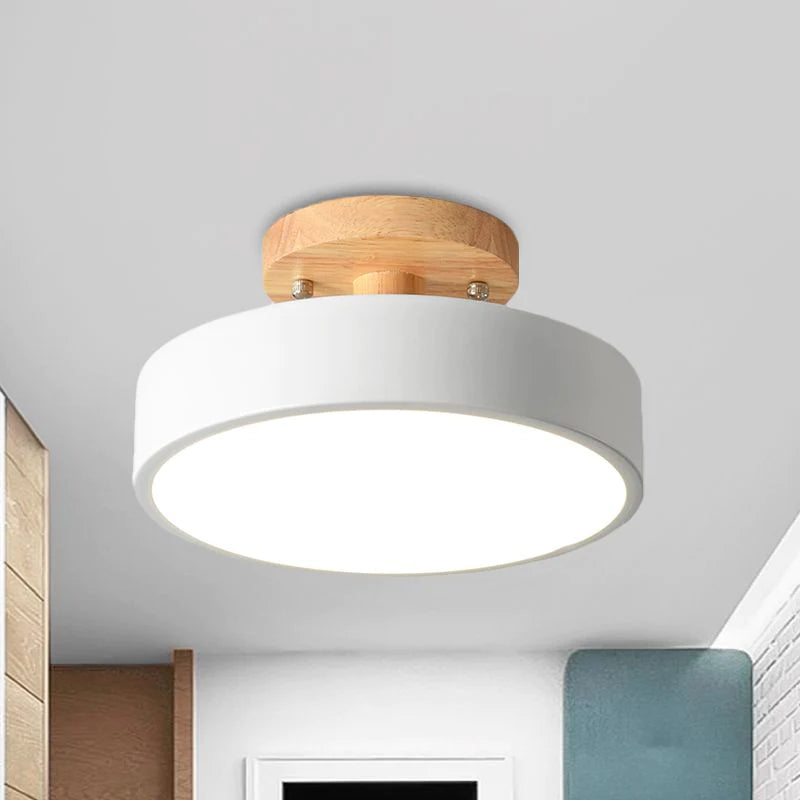 Simple Semi-flush LED Ceiling Light