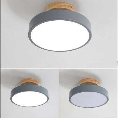 Simple Semi-flush LED Ceiling Light