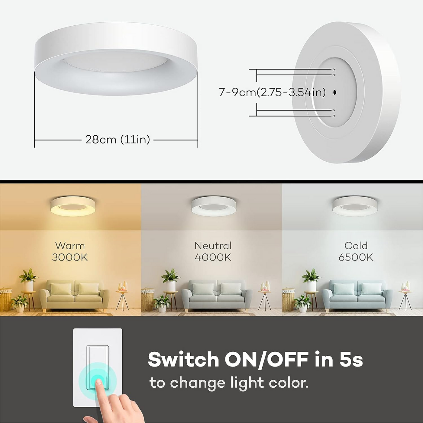 Simple LED Ceiling Lights