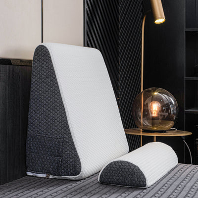 Deluxe Inclined Reflux Wedge Support Pillow with Memory Foam