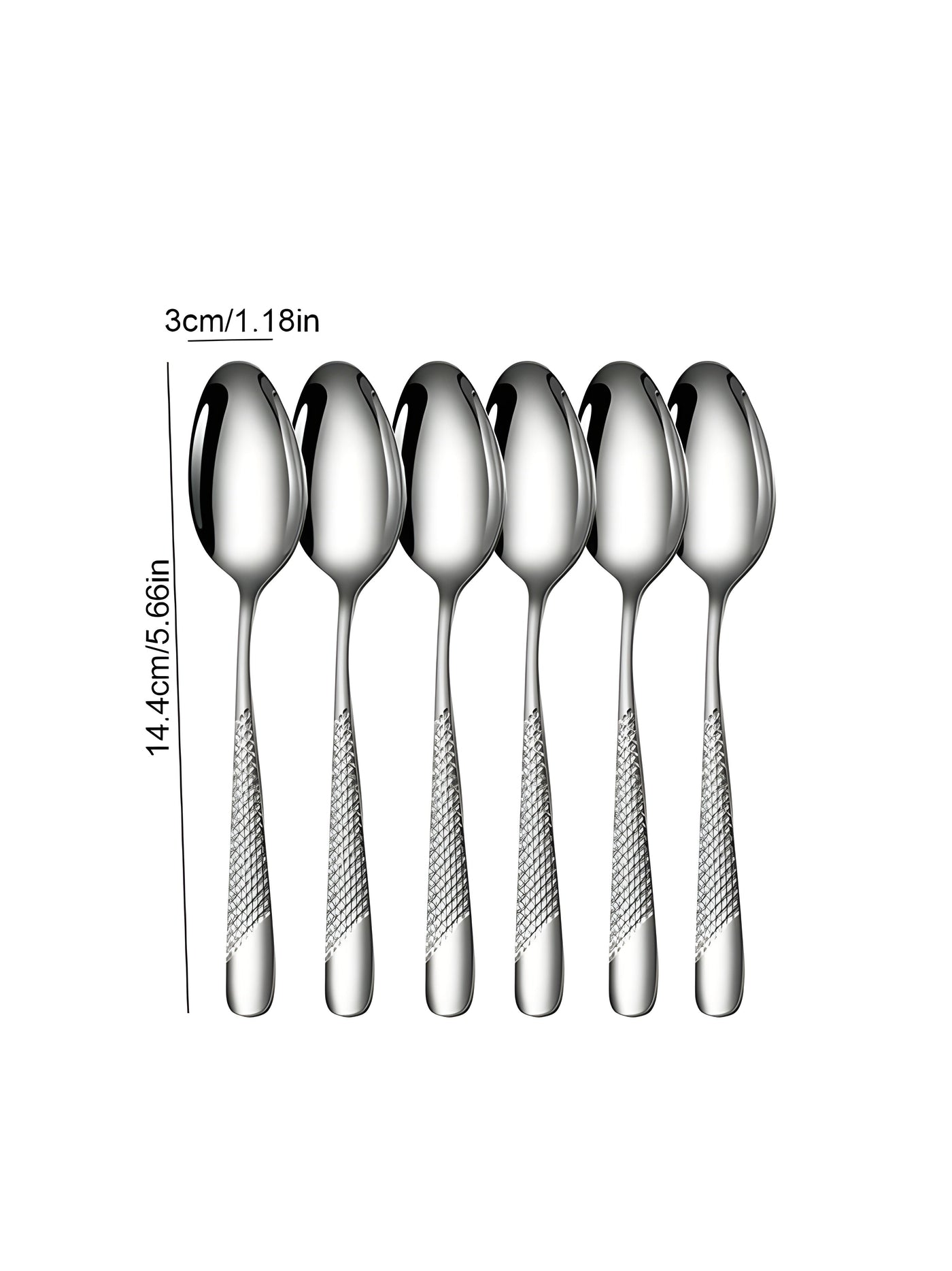 6/30 Piece Stainless Steel Silver Cutlery Set with Elegant Design