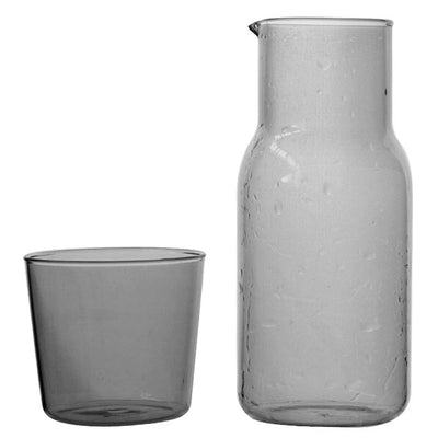 Glass Carafe & Tumbler Set – 500ml Borosilicate Water Set