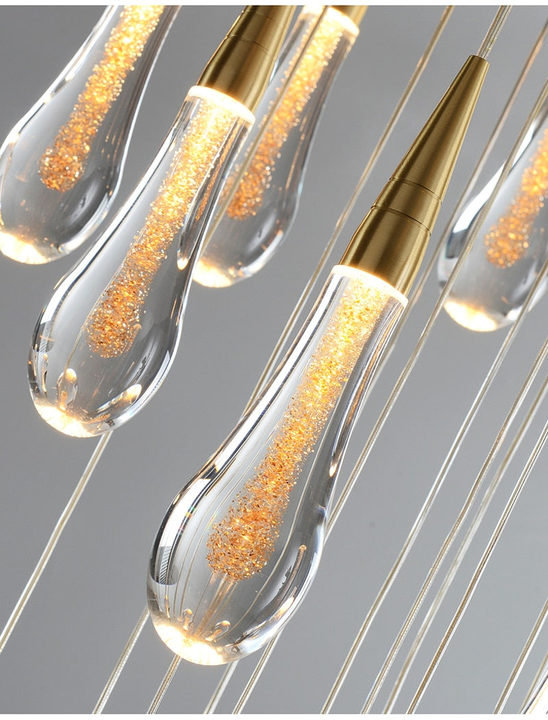 Teardrop Shaped Hanging Pendant Light