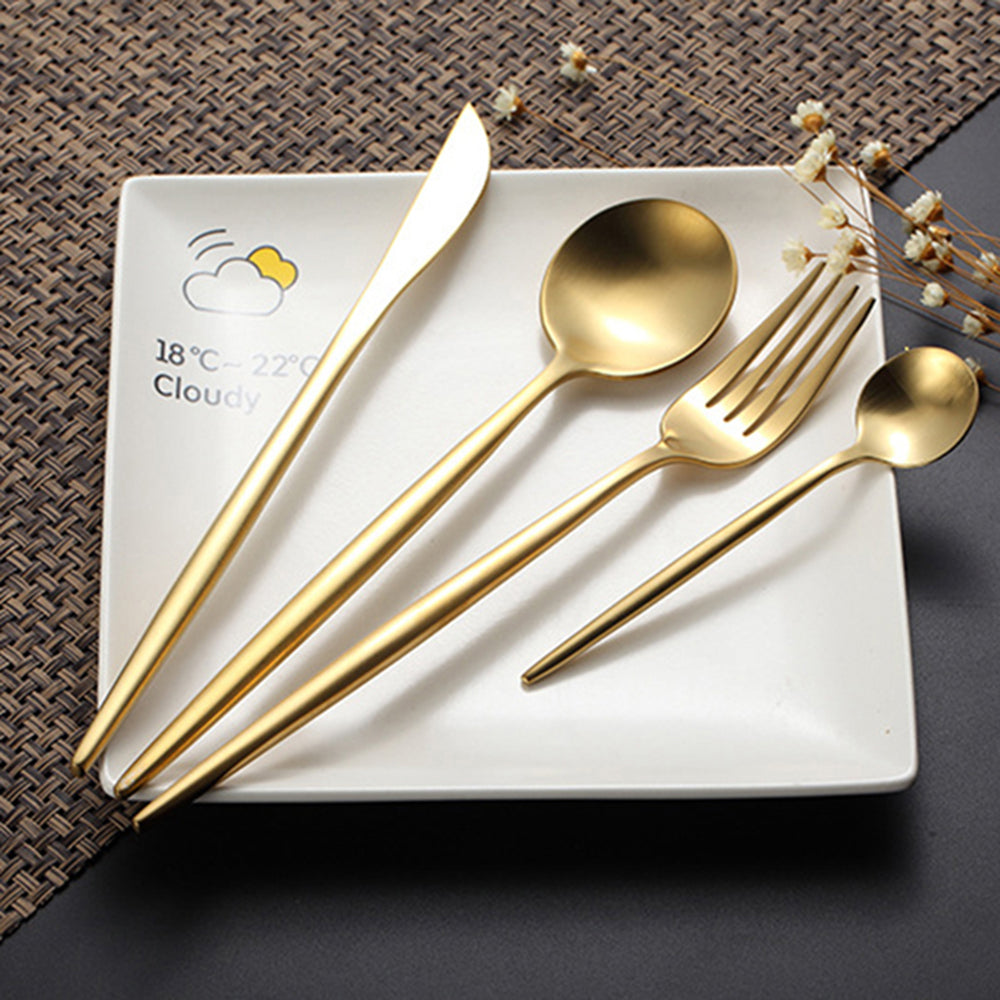 Arya Gold Cutlery Set – Elegant Simplicity in Gold