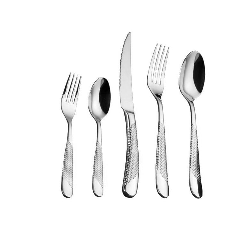 Ferran Textured Stainless Steel Cutlery Set