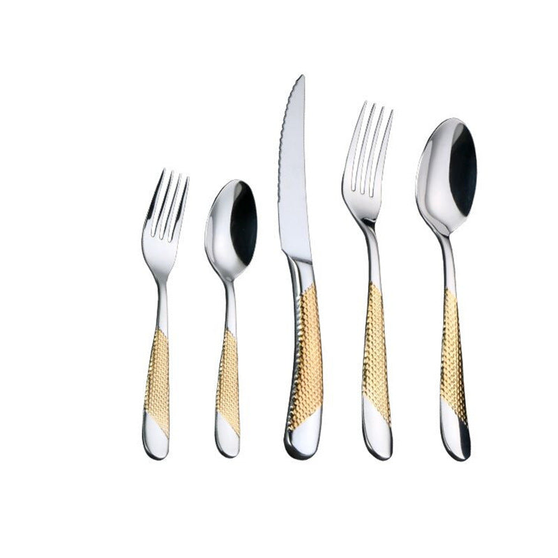 Ferran Textured Stainless Steel Cutlery Set