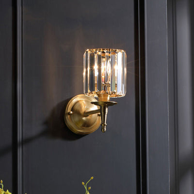 Clear Crystal Wall Light