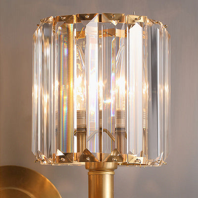 Clear Crystal Wall Light
