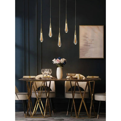 Teardrop Shaped Hanging Pendant Light