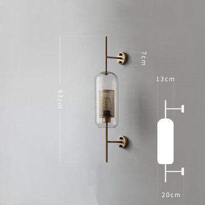 Modern Glass Ball Bedside Wall Sconce