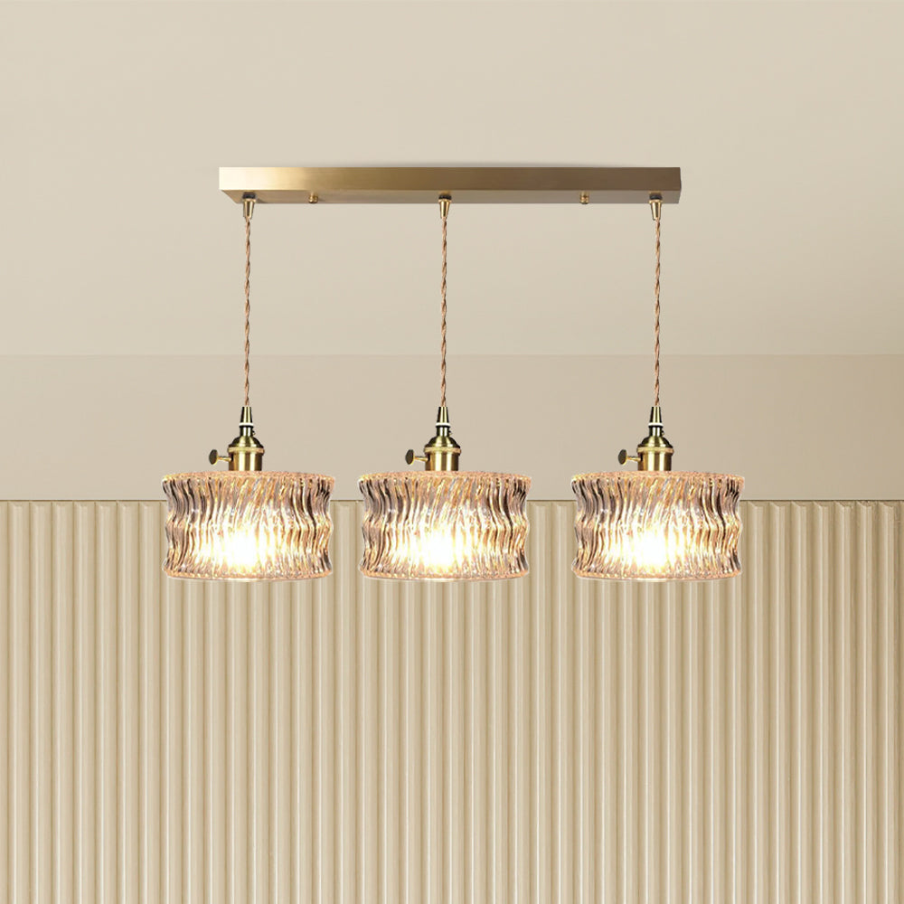 Sleek Glass Shade Pendant Light