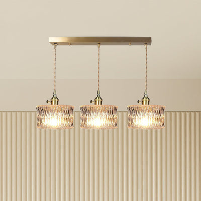 Sleek Glass Shade Pendant Light