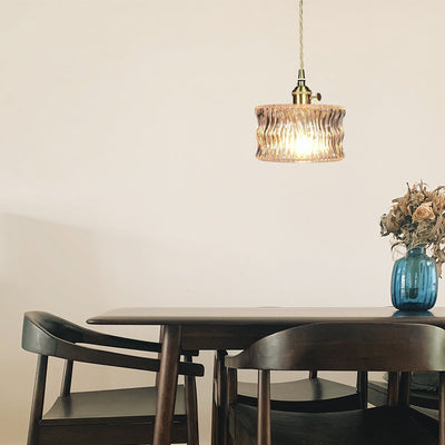 Sleek Glass Shade Pendant Light