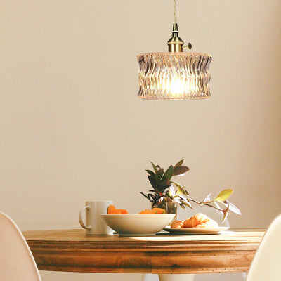 Sleek Glass Shade Pendant Light