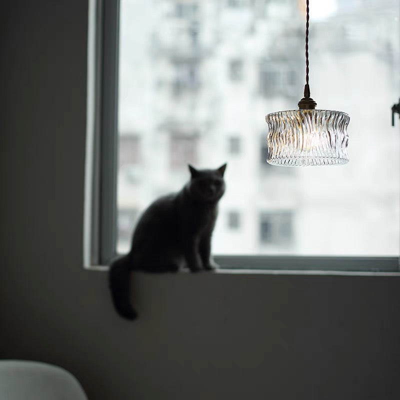 Sleek Glass Shade Pendant Light