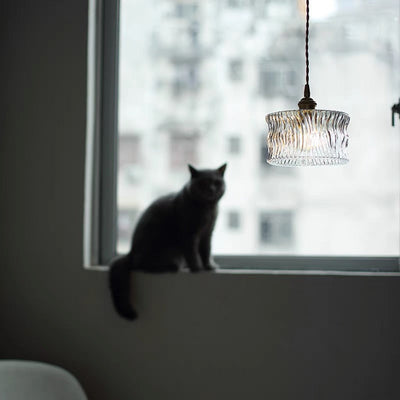 Sleek Glass Shade Pendant Light