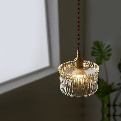 Sleek Glass Shade Pendant Light