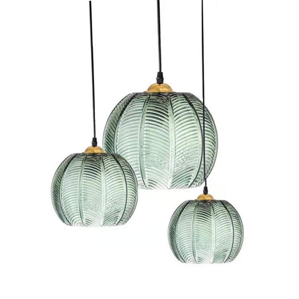 Modern Green Glass Hanging Lamp
