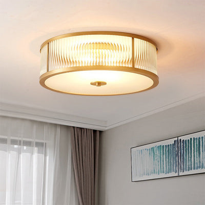 Minimalist Round Glass Ceiling Lamp