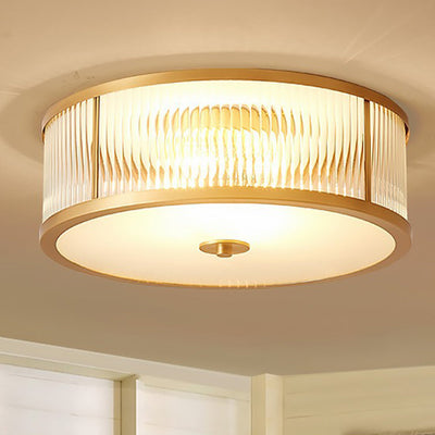 Minimalist Round Glass Ceiling Lamp