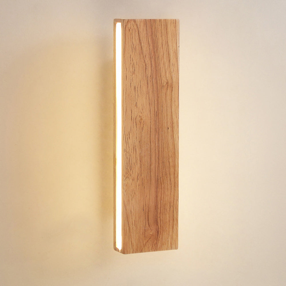 Rotatable Wood Bedside LED Wall Light