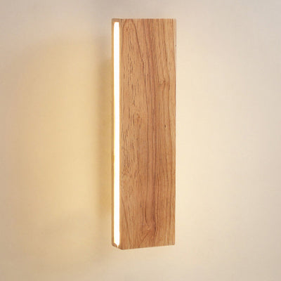 Rotatable Wood Bedside LED Wall Light