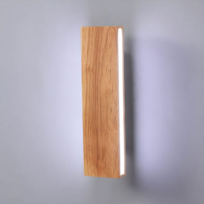 Rotatable Wood Bedside LED Wall Light