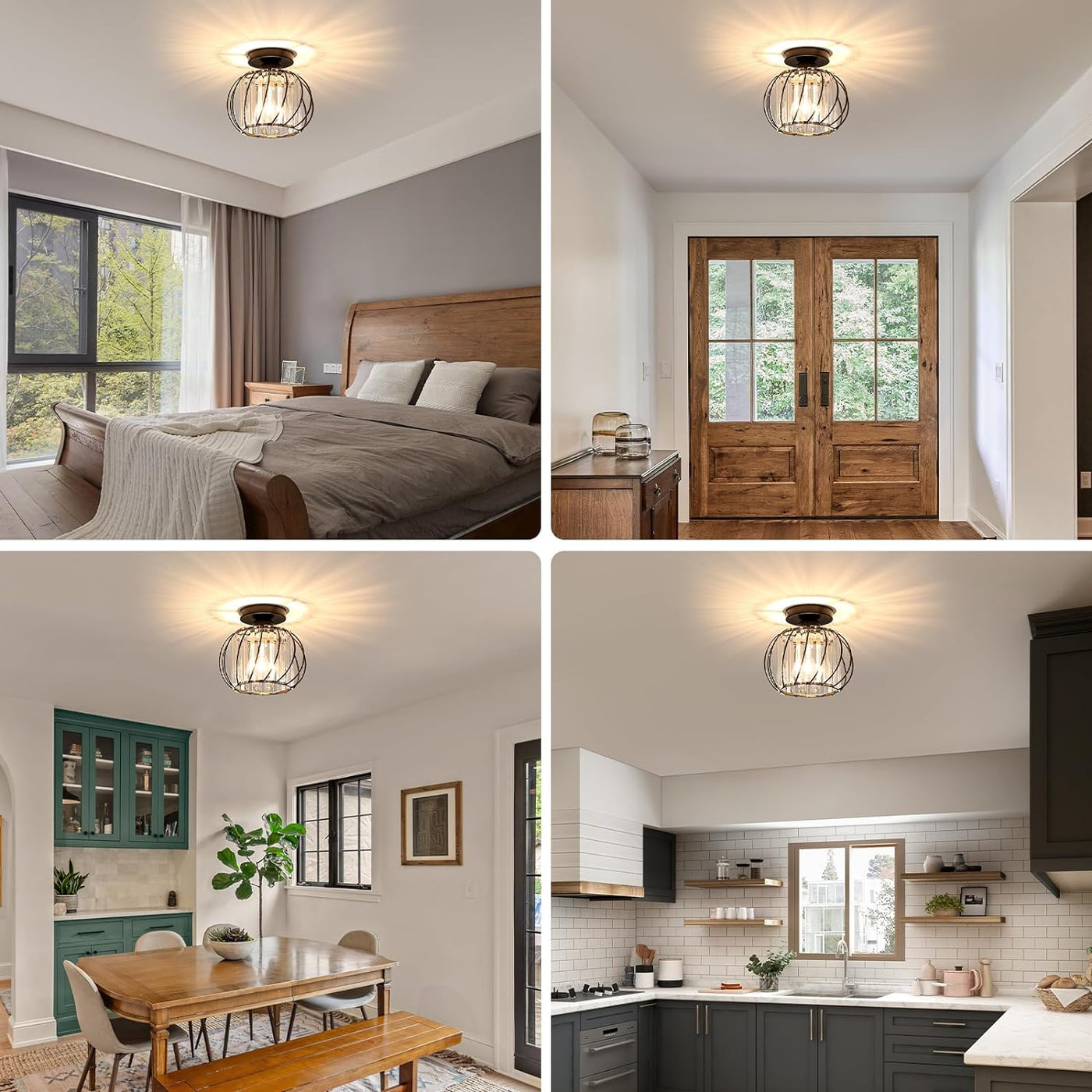 Minimalist Glass Ceiling Lamp