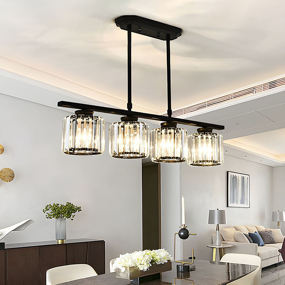 Nordic Multi-Head Glass Island Pendant Lamp